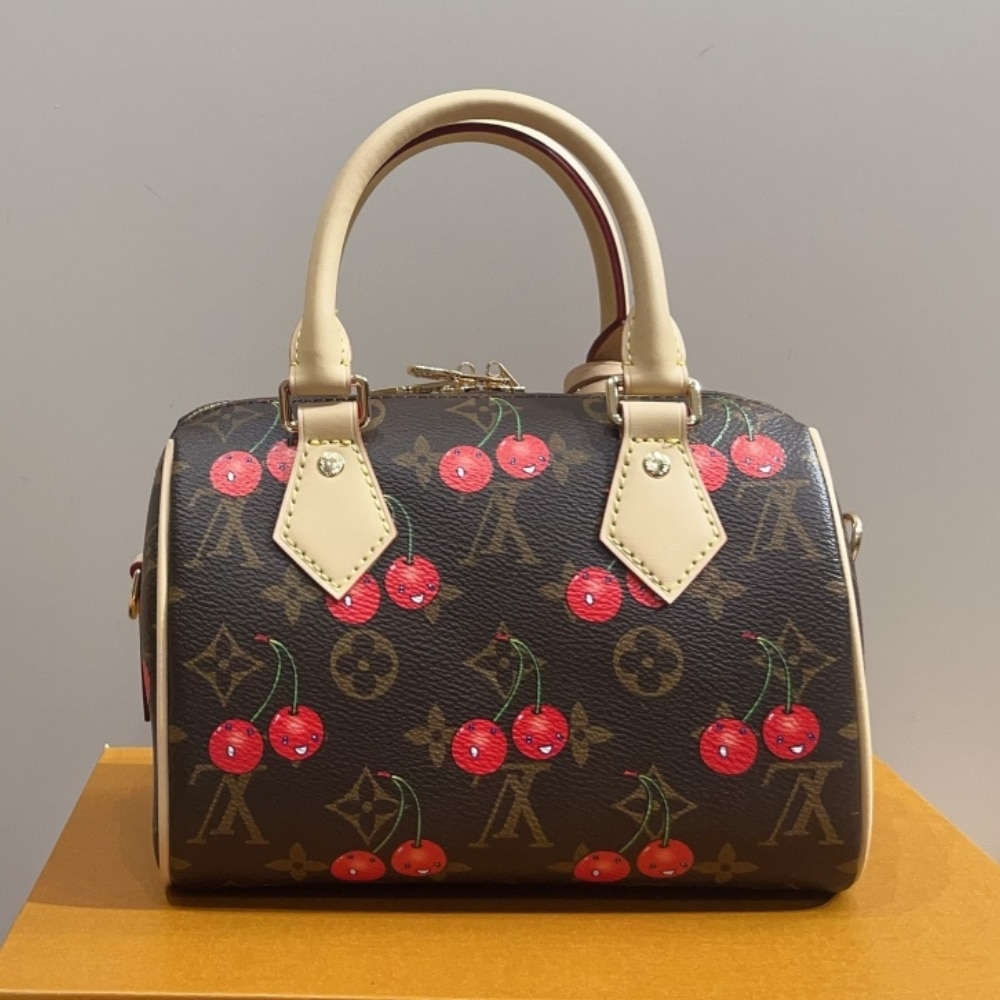 LOUIS VUITTON X TAKASHI MURAKAMI SPEEDY BANDOULIÈRE 20 BROWN 20CM M13094 - Image 4