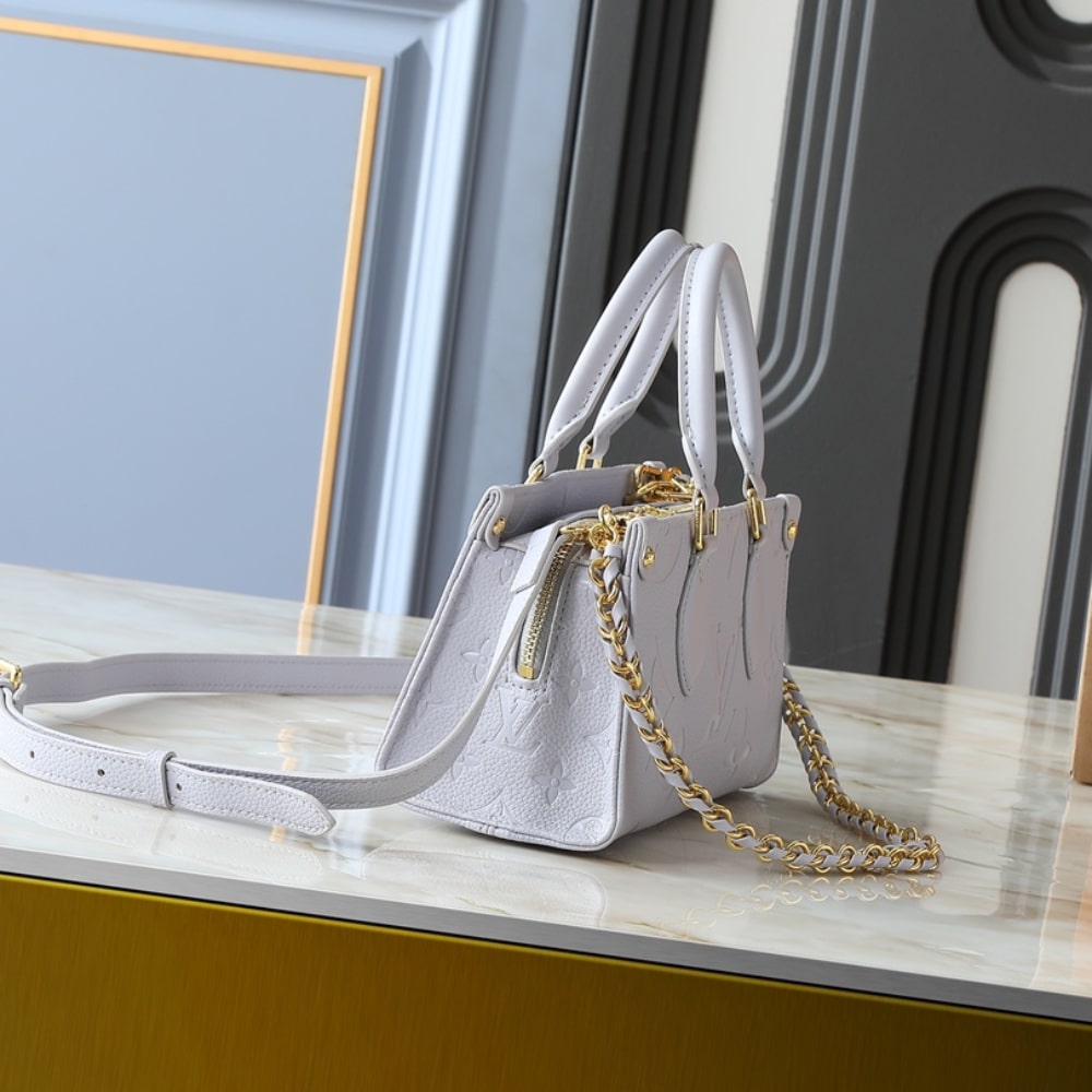 LOUIS VUITTON ONTHEGO EAST WEST BLUE GRAY 25CM M15192 - Image 3