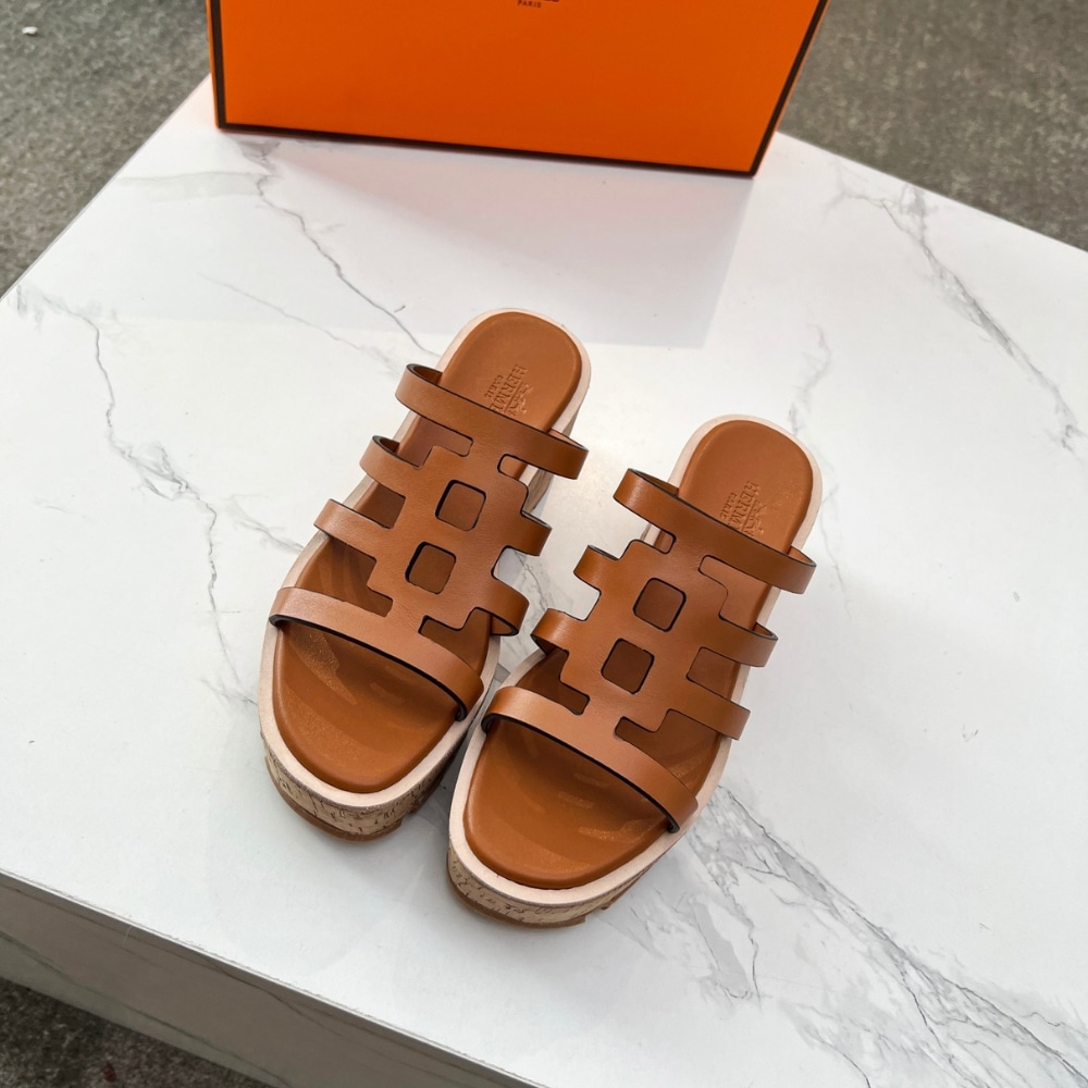 Alternative view of HERMES ISABELLA 30 SANDAL BROWN H241120Z 20400