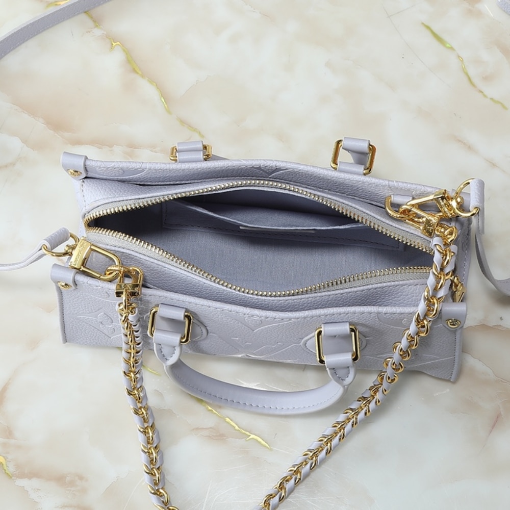 LOUIS VUITTON ONTHEGO EAST WEST BLUE GRAY 25CM M15192 - Image 8