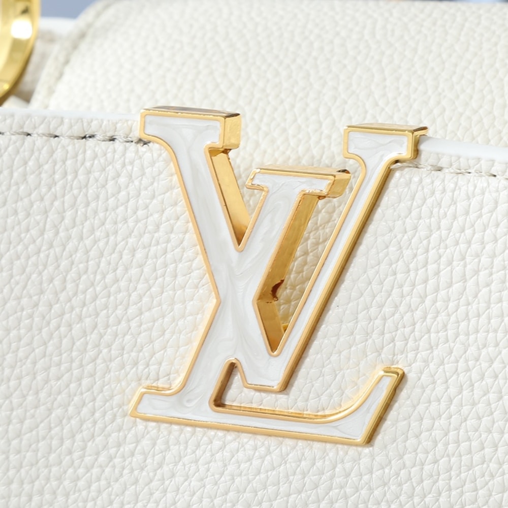 LOUIS VUITTON CAPUCINES BB SNOW WHITE 27CM M55832 - Image 6