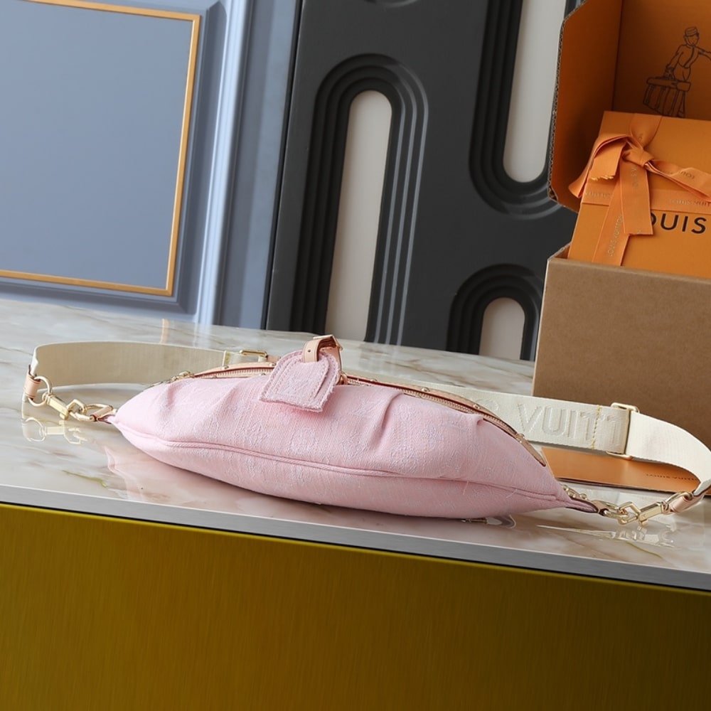 LOUIS VUITTON BUMBAG HIGH RISE WASHED PINK 38CM - Image 8