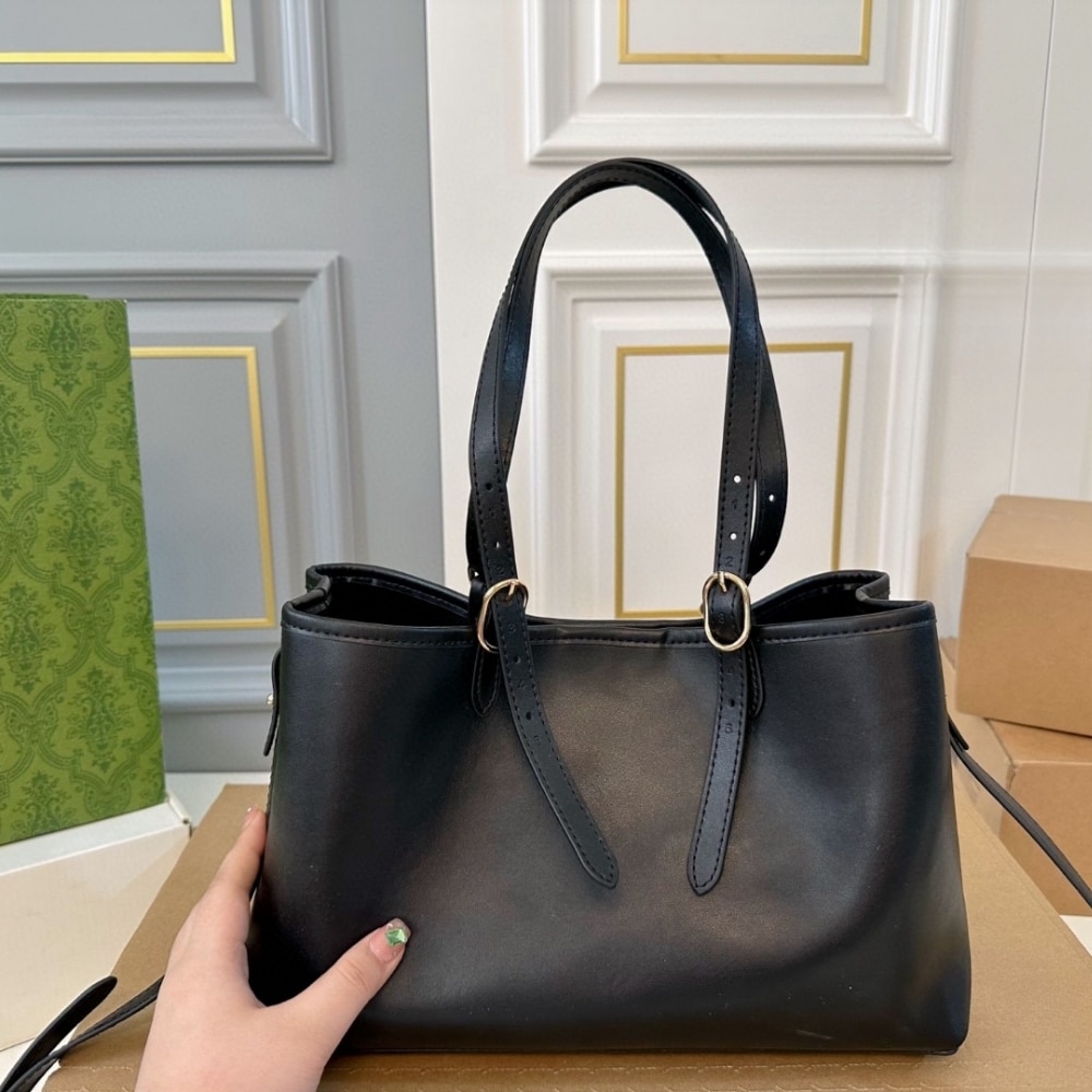 ICONIC SET: GUCCI GG EMBLEM LARGE TOTE BAG & ANIMALIER LEATHER ZIP AROUND WALLET - Image 3