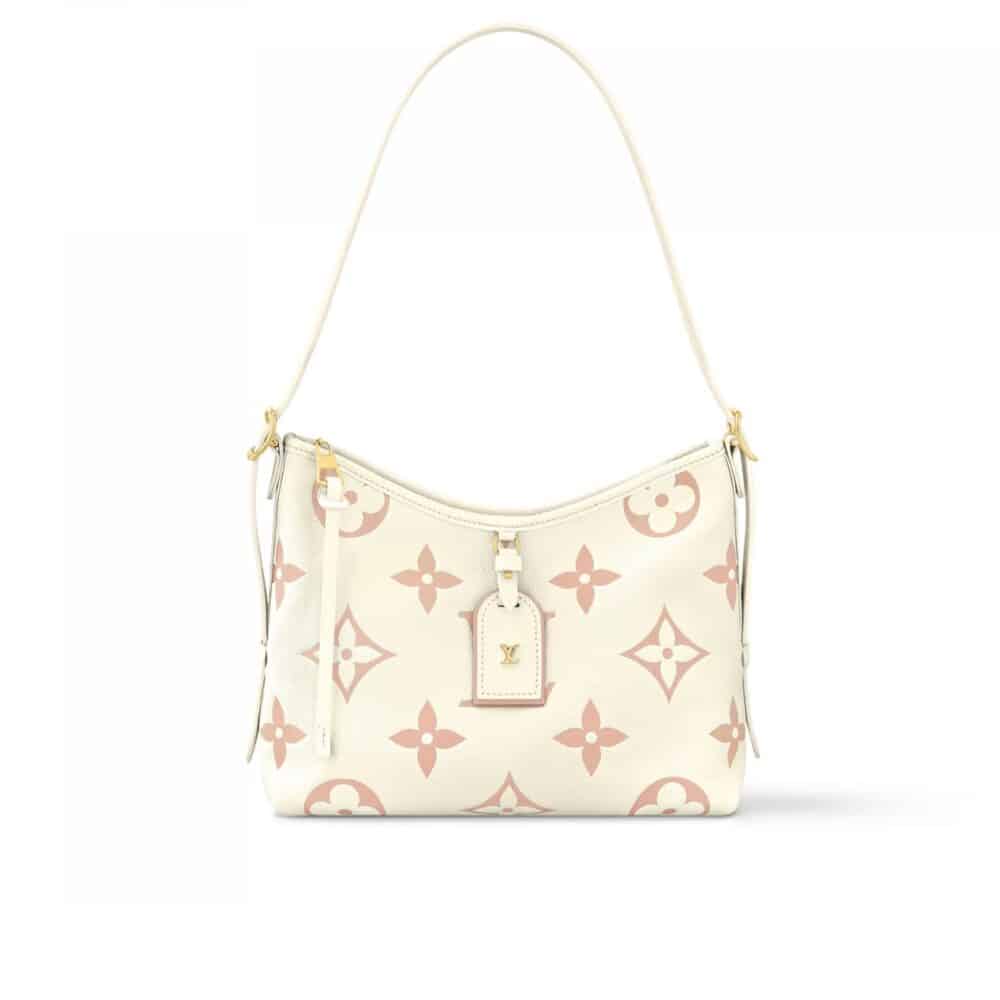 LOUIS VUITTON CARRYALL PM BICOLOR LATTE 30CM M24141