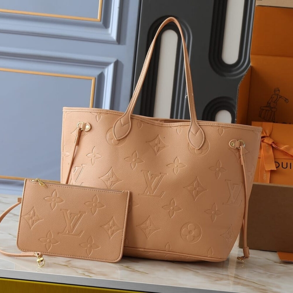 Alternative view of Louis Vuitton Neverfull MM Monogram Empreinte Leather Sand 31Cm M14319