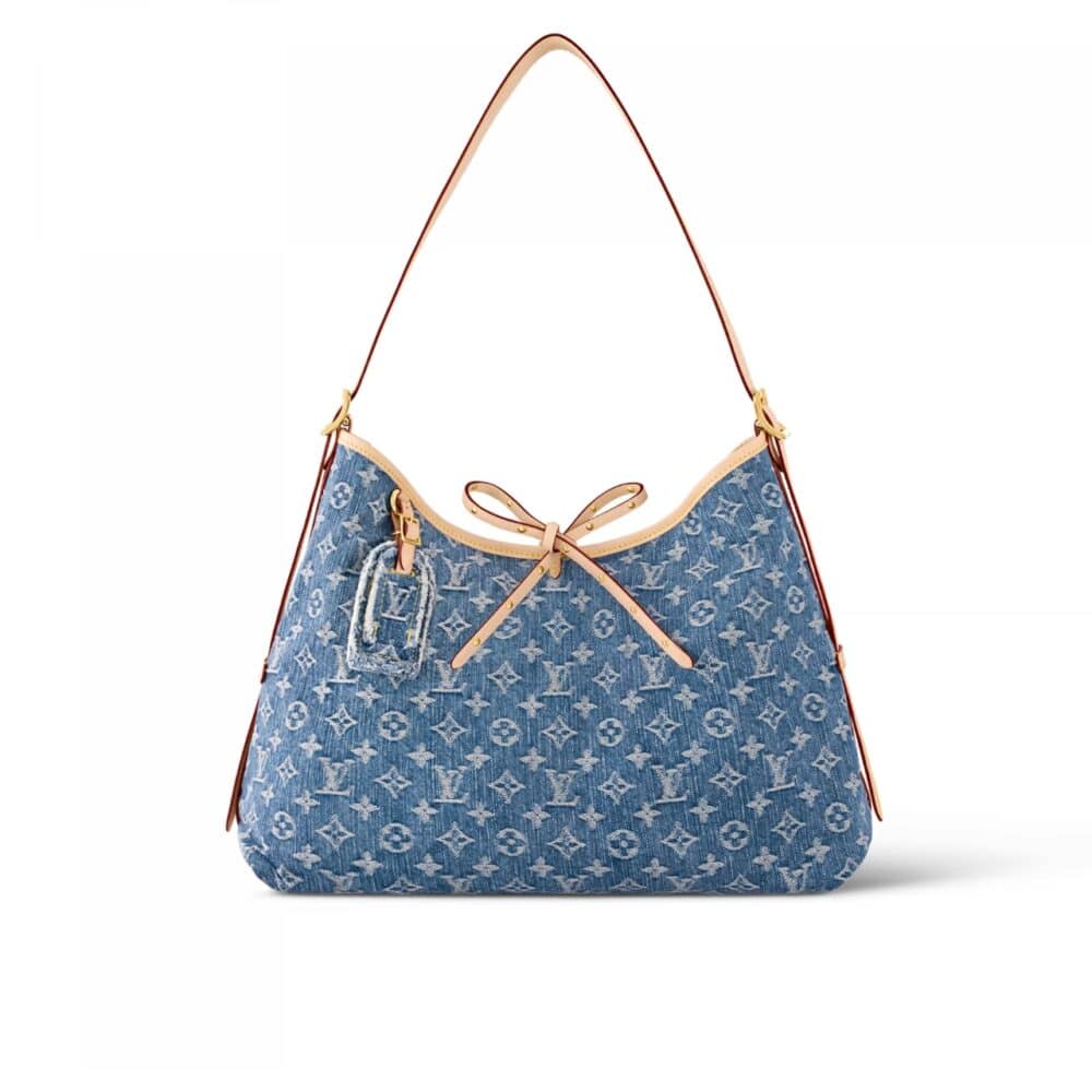 LOUIS VUITTON CARRYALL PM DENIM BLUE 28CM M46855