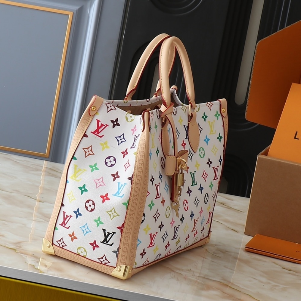ICONIC SET: LOUIS VUITTON X TAKASHI MURAKAMI ONTHEGO MM & ZIPPY WALLET - Image 3