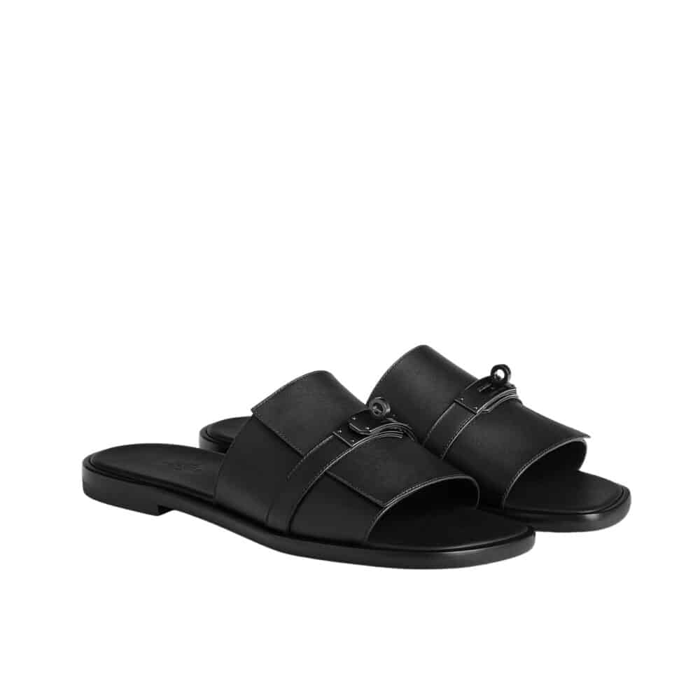 HERMES GABRIEL SANDAL NOIR H231736ZH02400