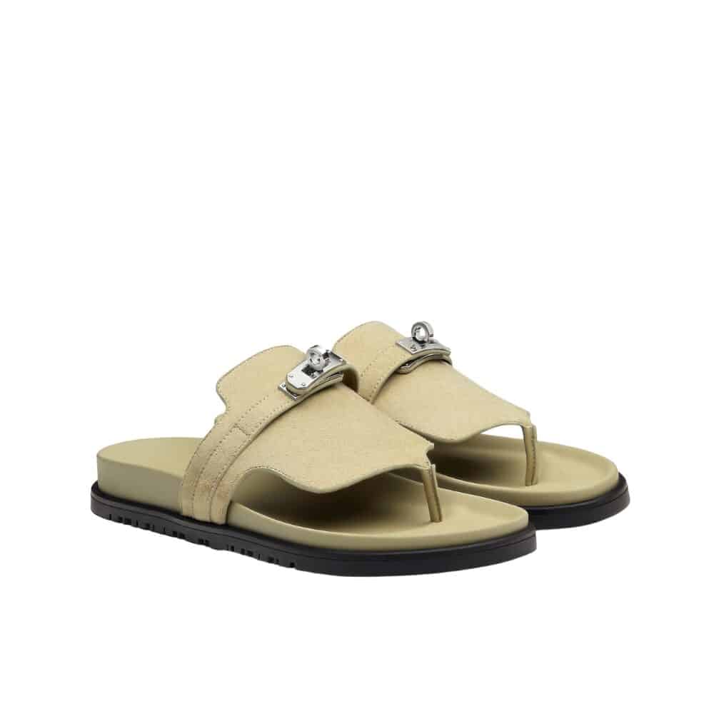 HERMES EMPIRE SANDAL BEIGE H221075Z C9365