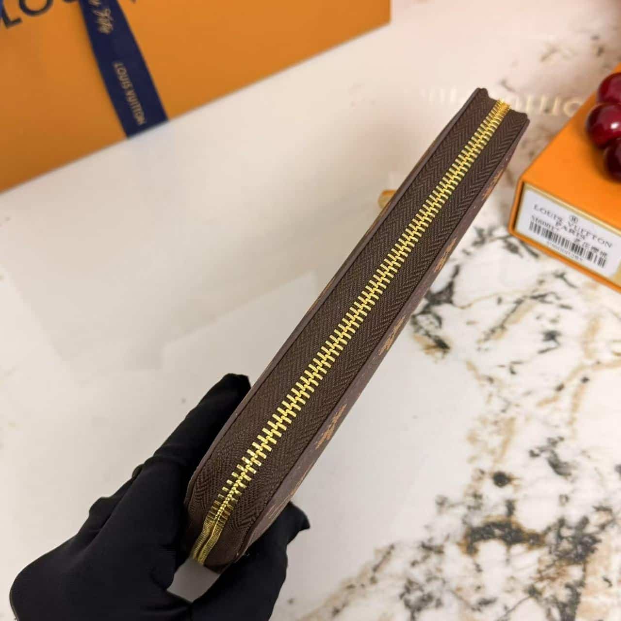 ICONIC SET: LOUIS VUITTON X TAKASHI MURAKAMI MONOGRAM CERISE NEVERFULL MM & CHERRY PORTE MONNAIE ZIPPY WALLET - Image 8