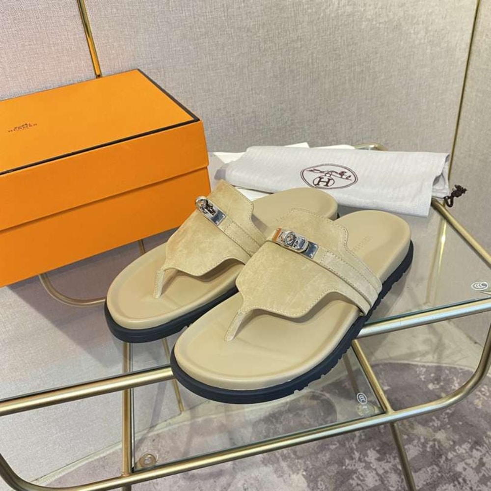 Alternative view of HERMES EMPIRE SANDAL BEIGE H221075Z C9365