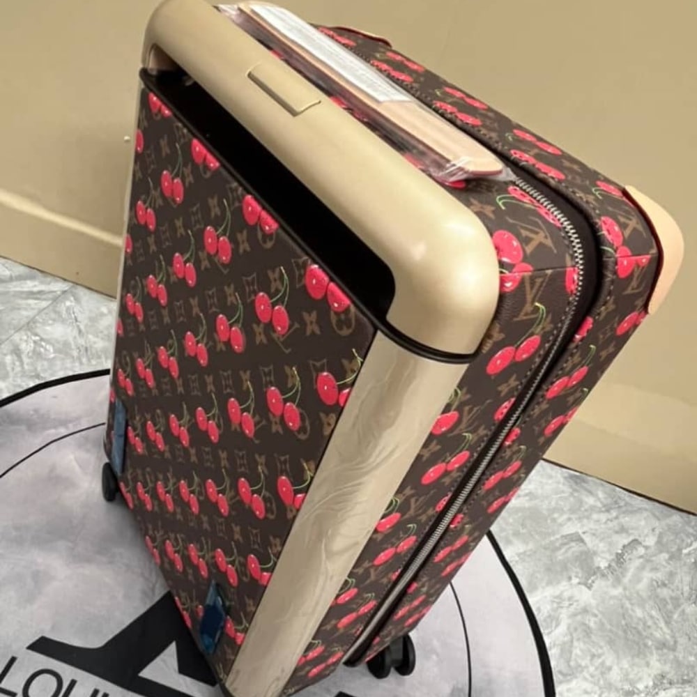LOUIS VUITTON X TAKASHI MURAKAMI HORIZON 55 SUITCASE MONOGRAM CHERRY 55CM M13789 - Image 7