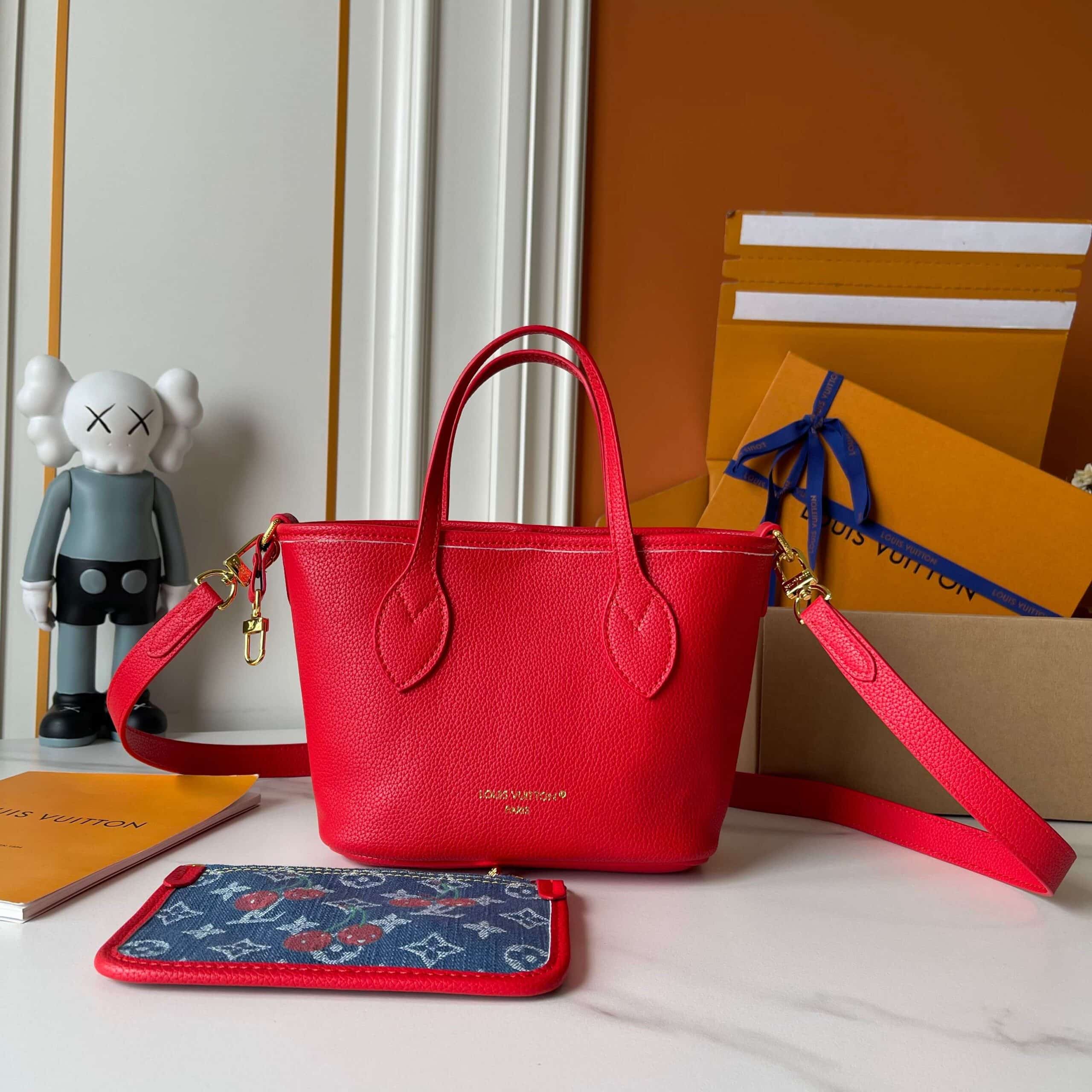 LOUIS VUITTON X TAKASHI MURAKAMI NEVERFULL INSIDE OUT BB DENIM BLUE 26CM M14997 - Image 8