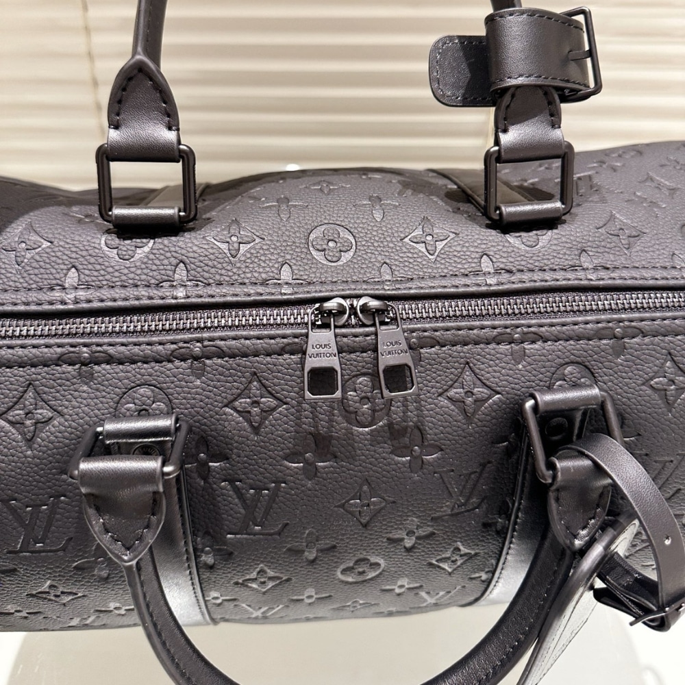 LOUIS VUITTON KEEPALL BANDOULIÈRE BLACK 50CM M59025 - Image 4