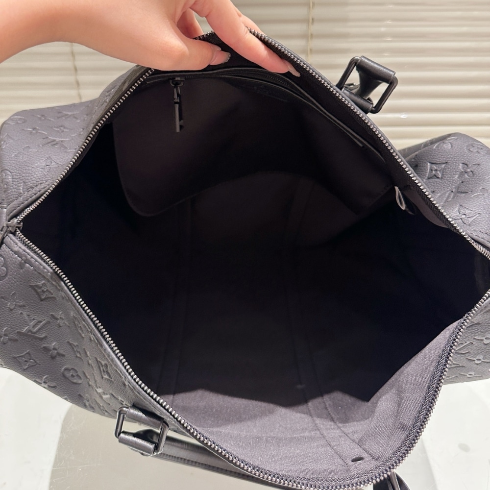 LOUIS VUITTON KEEPALL BANDOULIÈRE BLACK 50CM M59025 - Image 5