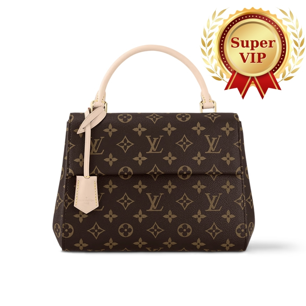 [SUPER VIP 1:1] LOUIS VUITTON CLUNY BB BAG MONOGRAM BROWN 28CM M46372