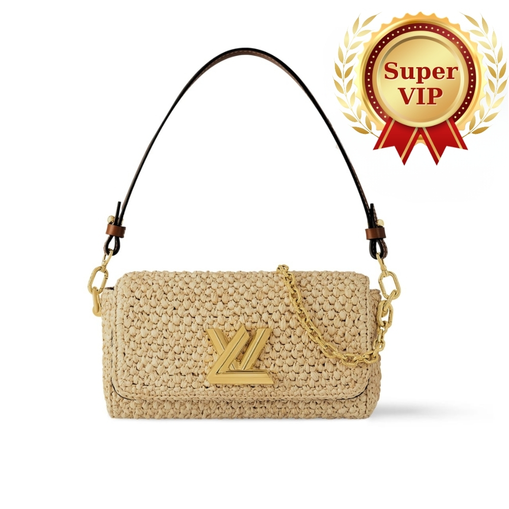 [SUPER VIP 1:1] LOUIS VUITTON BOLSA TWIST WEST NATURAL 24CM M25030
