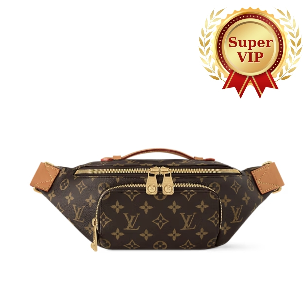 [SUPER VIP 1:1] LOUIS VUITTON RUSH FANNY PACK BROWN 30CM M14019