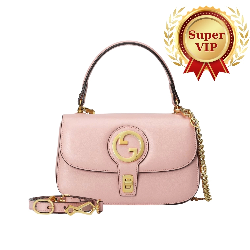 [SUPER VIP 1:1] GUCCI BLONDIE TOP HANDLE BAG LIGHT PINK 23CM 735101 UXX0G 6910