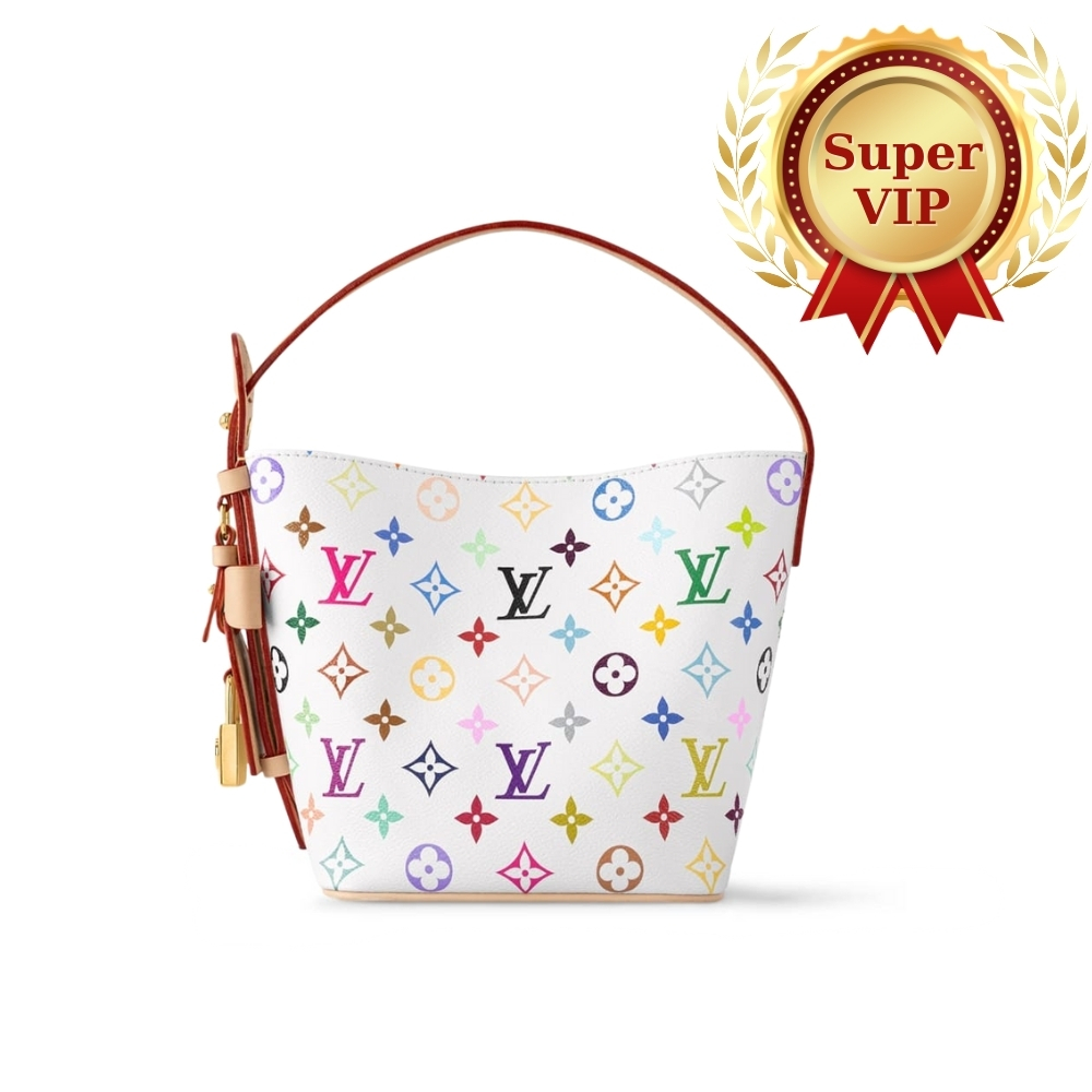 [SUPER VIP 1:1]  LOUIS VUITTON X MURAKAMI ALL IN BB WHITE 18CM M13089