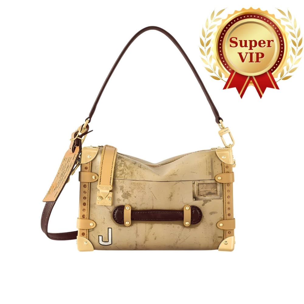 [SUPER VIP 1:1] LOUIS VUITTON SIDE TRUNK MM BEIGE 23CM M12480