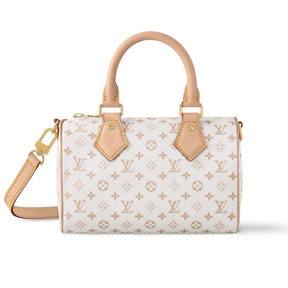 LOUIS VUITTON SPEEDY BANDOULIÈRE 20 MASTIC CREAM 20CM M12747