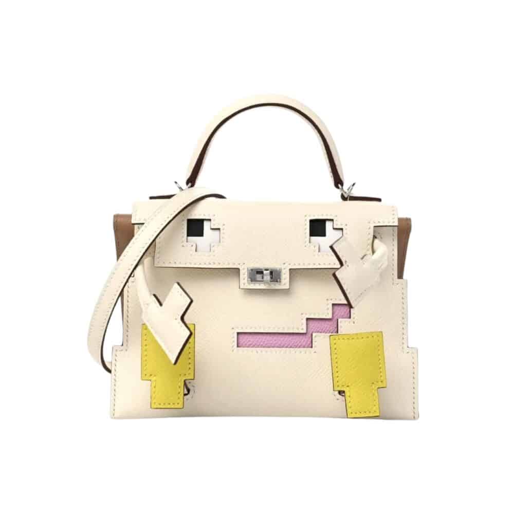 HERMES MINI KELLY DOLL BAG BEIGE 20CM