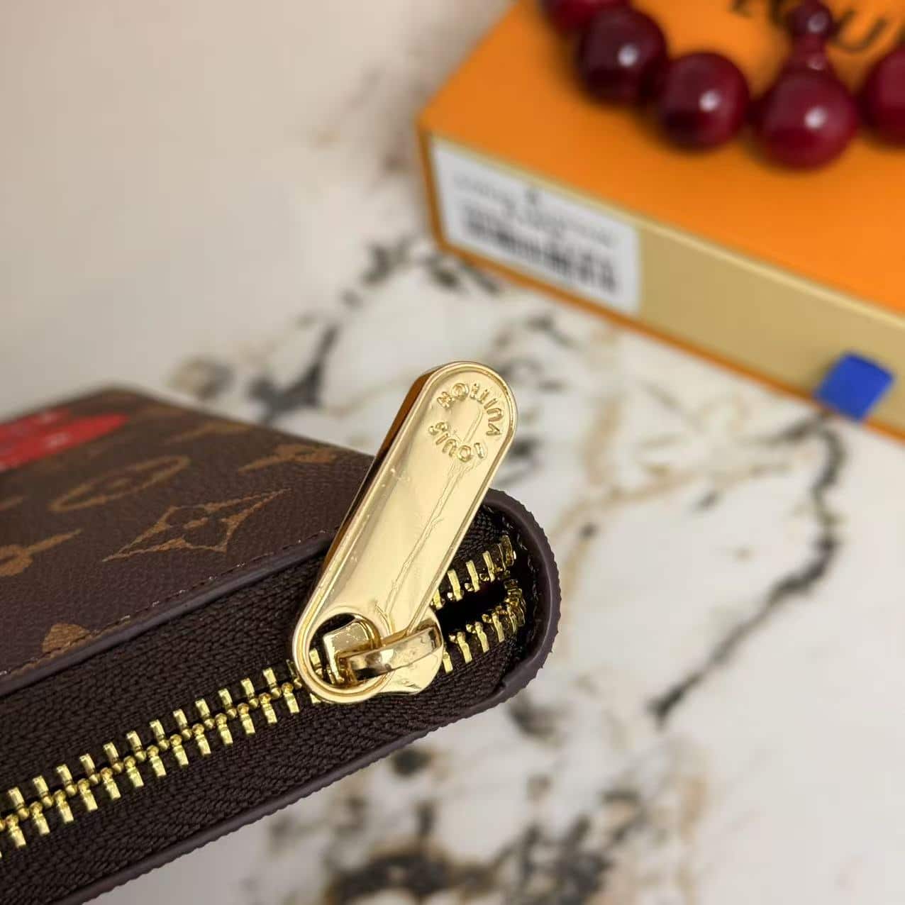 ICONIC SET: LOUIS VUITTON X TAKASHI MURAKAMI MONOGRAM CERISE NEVERFULL MM & CHERRY PORTE MONNAIE ZIPPY WALLET - Image 10