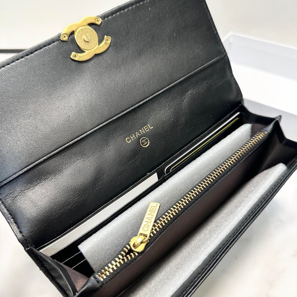 ICONIC SET: CHANEL DEAUVILLE LARGE SHOPPING BAG & LONG FLAP WALLET - Image 4