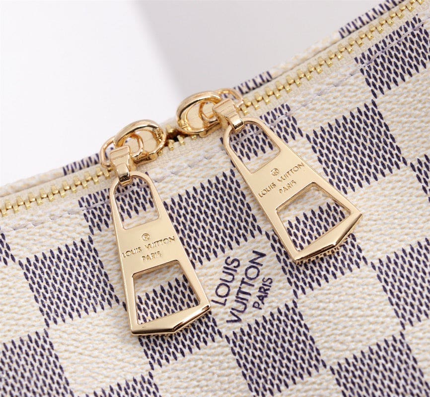 LOUIS VUITTON LYMINGTON DAMIER AZUR CANVAS BEIGE 35CM N40022 - Image 8