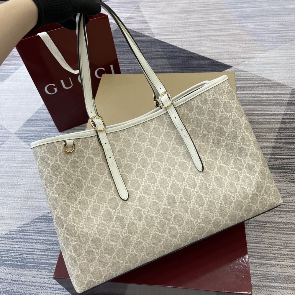 ICONIC SET: GUCCI GG EMBLEM LARGE TOTE BAG & OPHIDIA UKMDG WALLET - Image 3