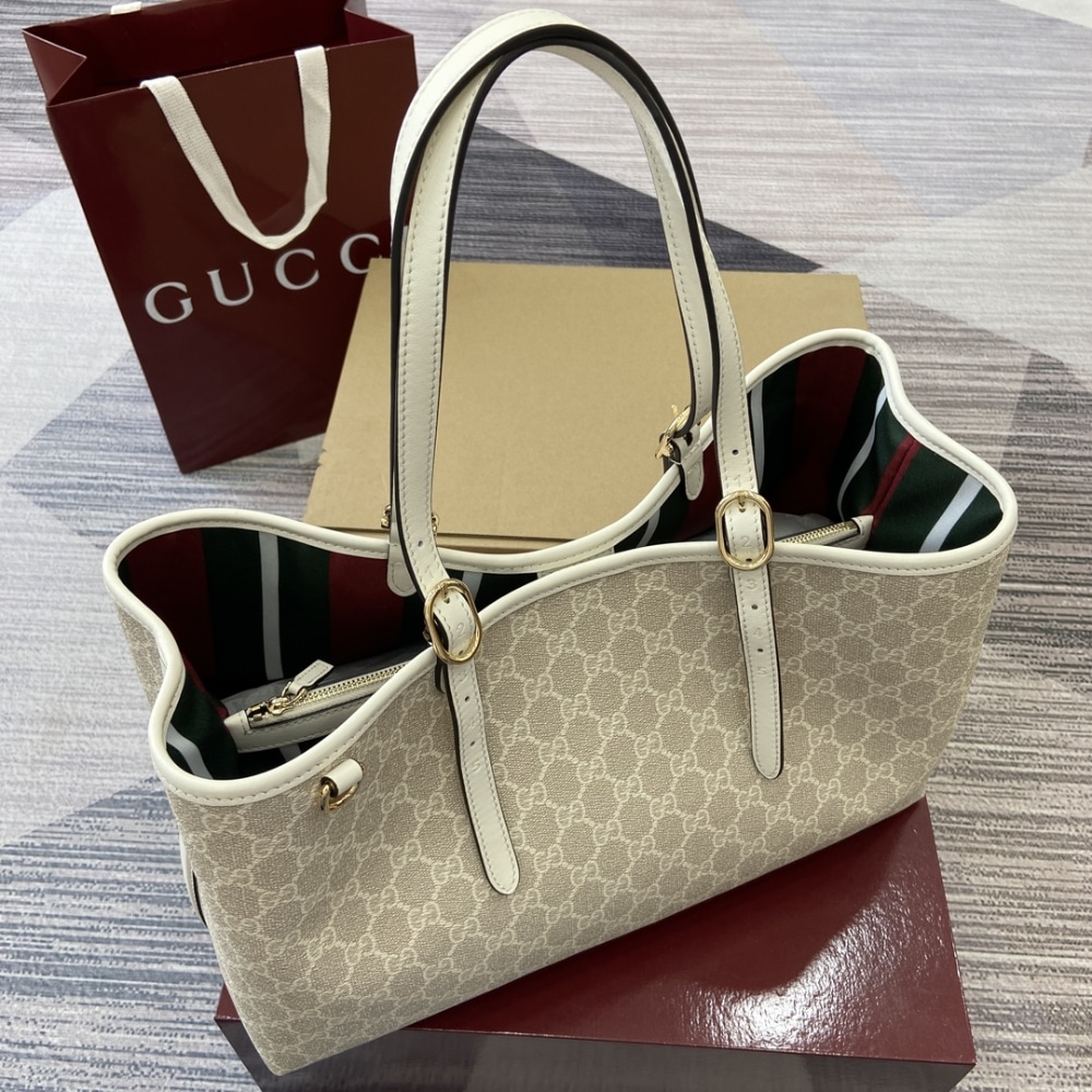 ICONIC SET: GUCCI GG EMBLEM LARGE TOTE BAG & OPHIDIA UKMDG WALLET - Image 4