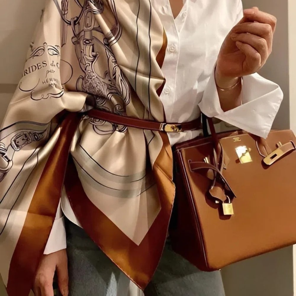 ICONIC SET: HERMES BIRKIN 25 TOGO & KELLY POCKET MULTICOLORE BELT - Image 3