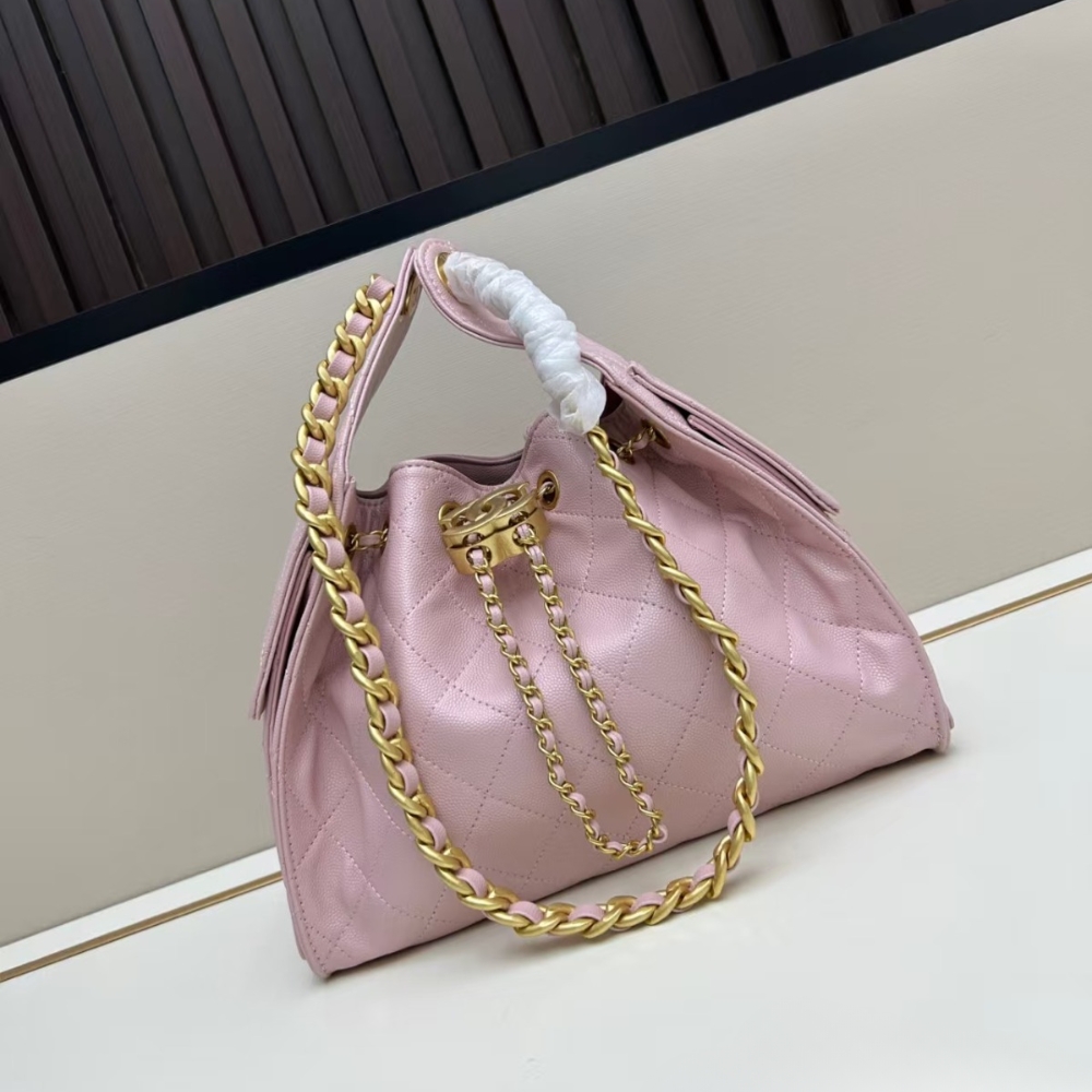 Alternative view of Chanel 25 Small Handbag Grained And Gold Tone Metal Light Pink 26Cm AS5293 B20304 NAGEO