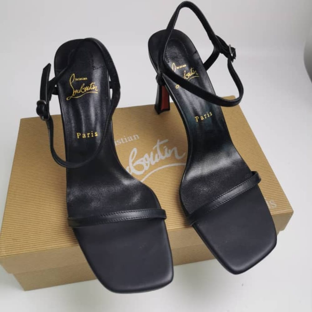 Alternative view of CHRISTIAN LOUBOUTIN CONDORA SANDAL 85 BLACK 1230611B439