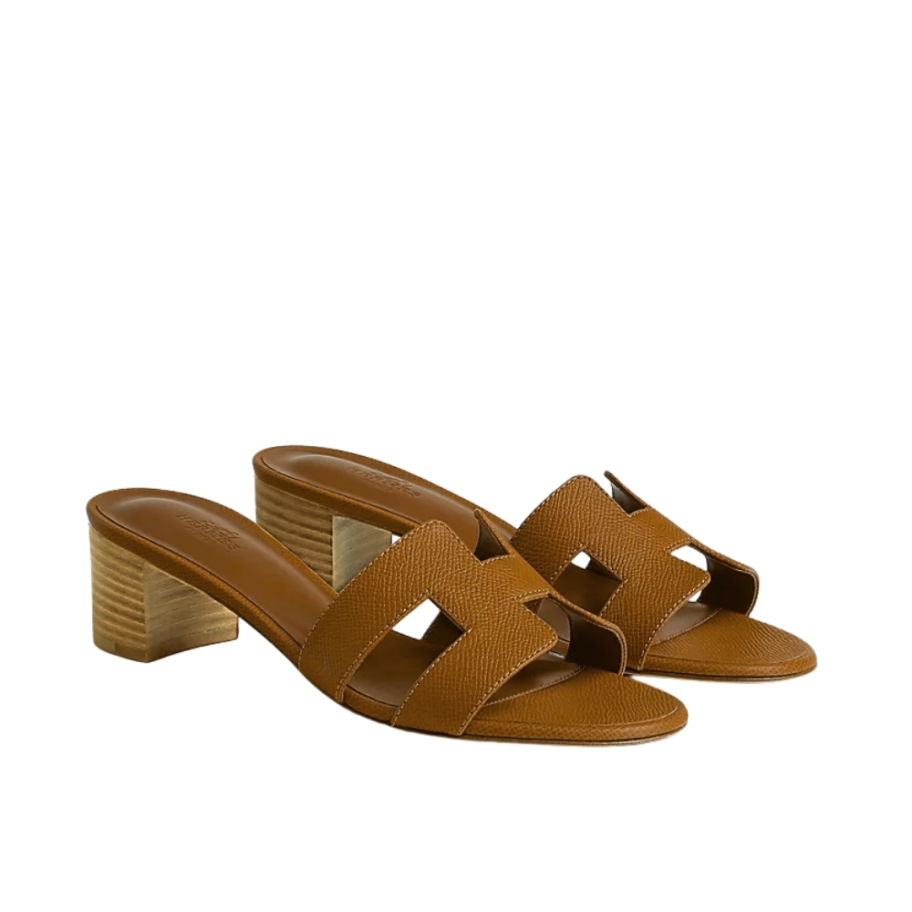 Hermes Oasis Sandals Brown Leather H222203Z 20370