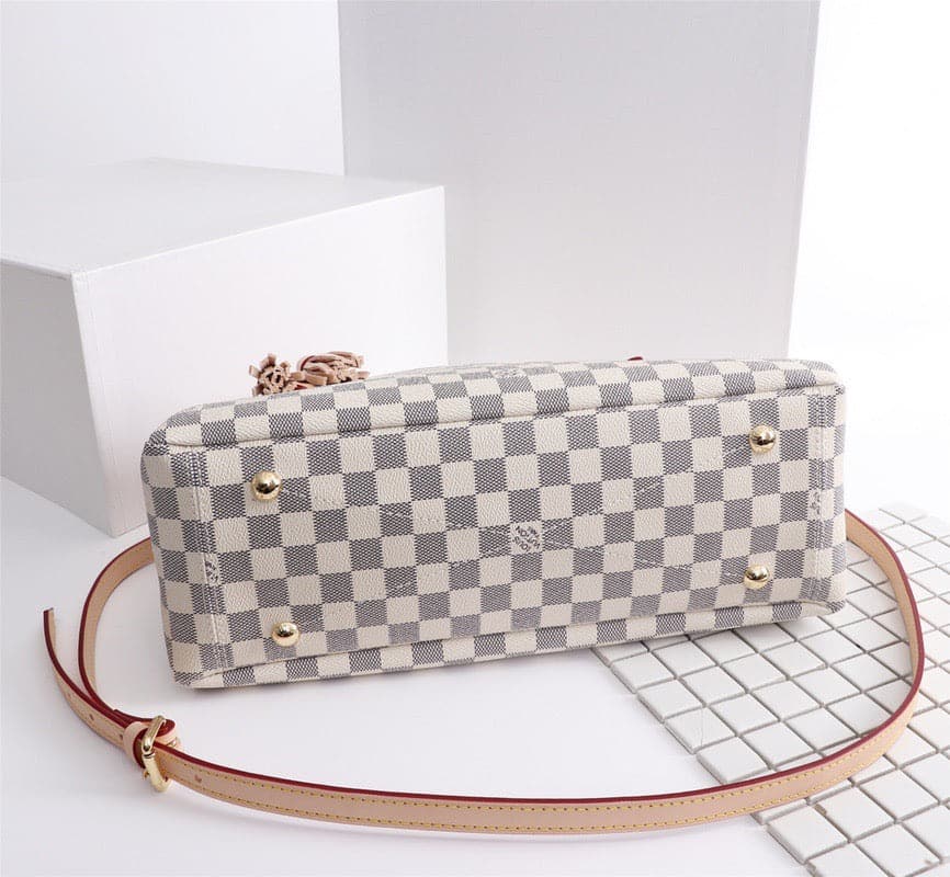 LOUIS VUITTON LYMINGTON DAMIER AZUR CANVAS BEIGE 35CM N40022 - Image 7