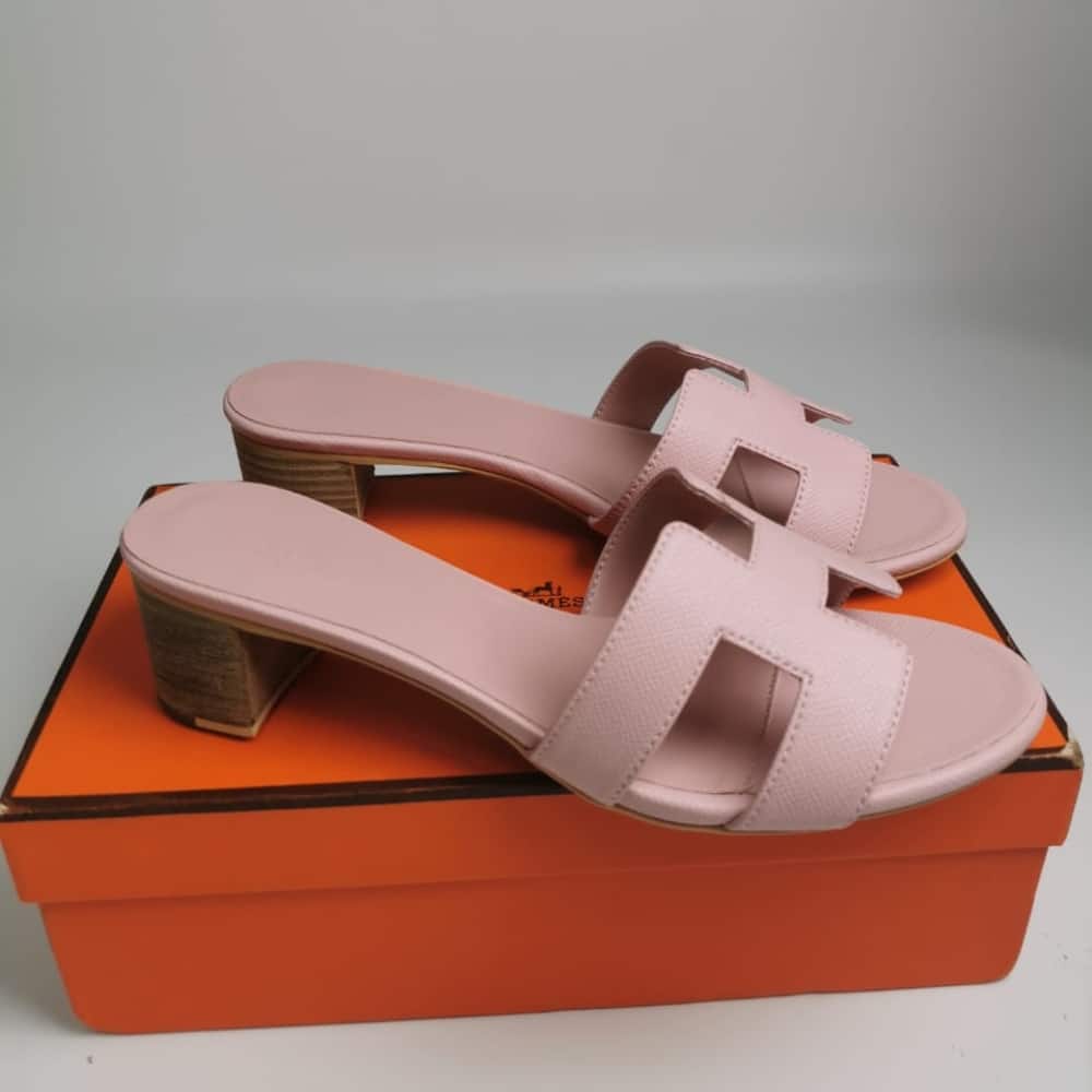 Alternative view of HERMES OASIS SANDALS ROSE PALE H151215Z VR360