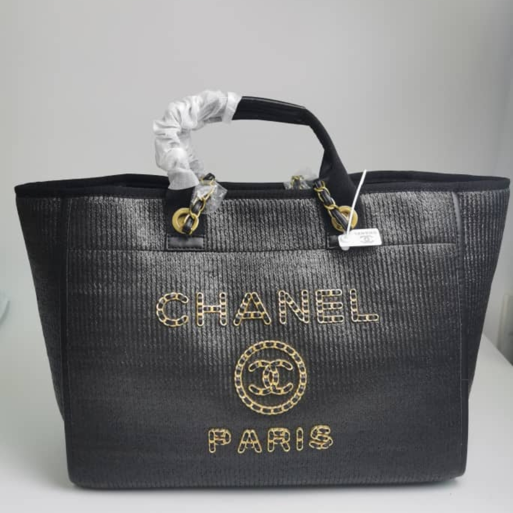 Alternative view of ICONIC SET: CHANEL DEAUVILLE LARGE SHOPPING BAG & LONG FLAP WALLET