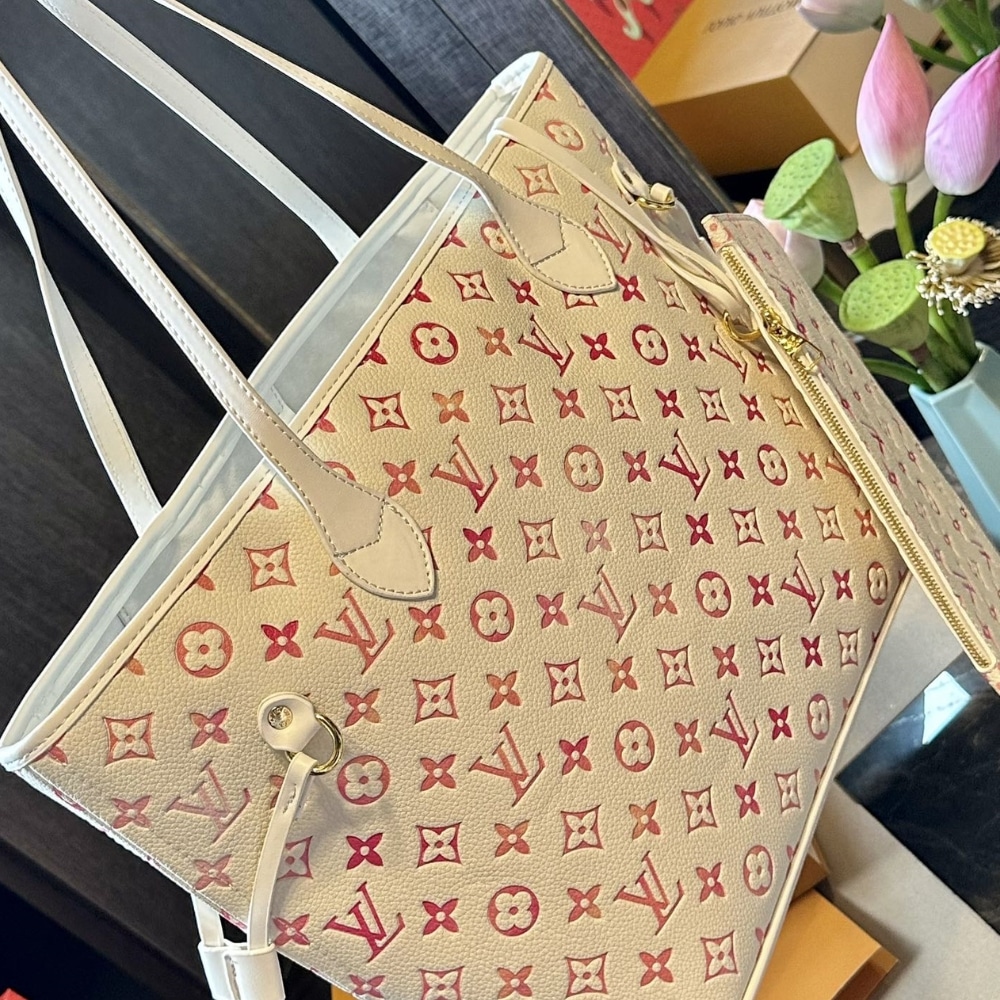 ICONIC SET: LOUIS VUITTON NEVERFULL MM & ZIPPY WALLET MONOGRAM - Image 3