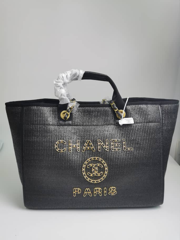 ICONIC SET: CHANEL DEAUVILLE LARGE SHOPPING BAG & LONG FLAP WALLET - Image 5