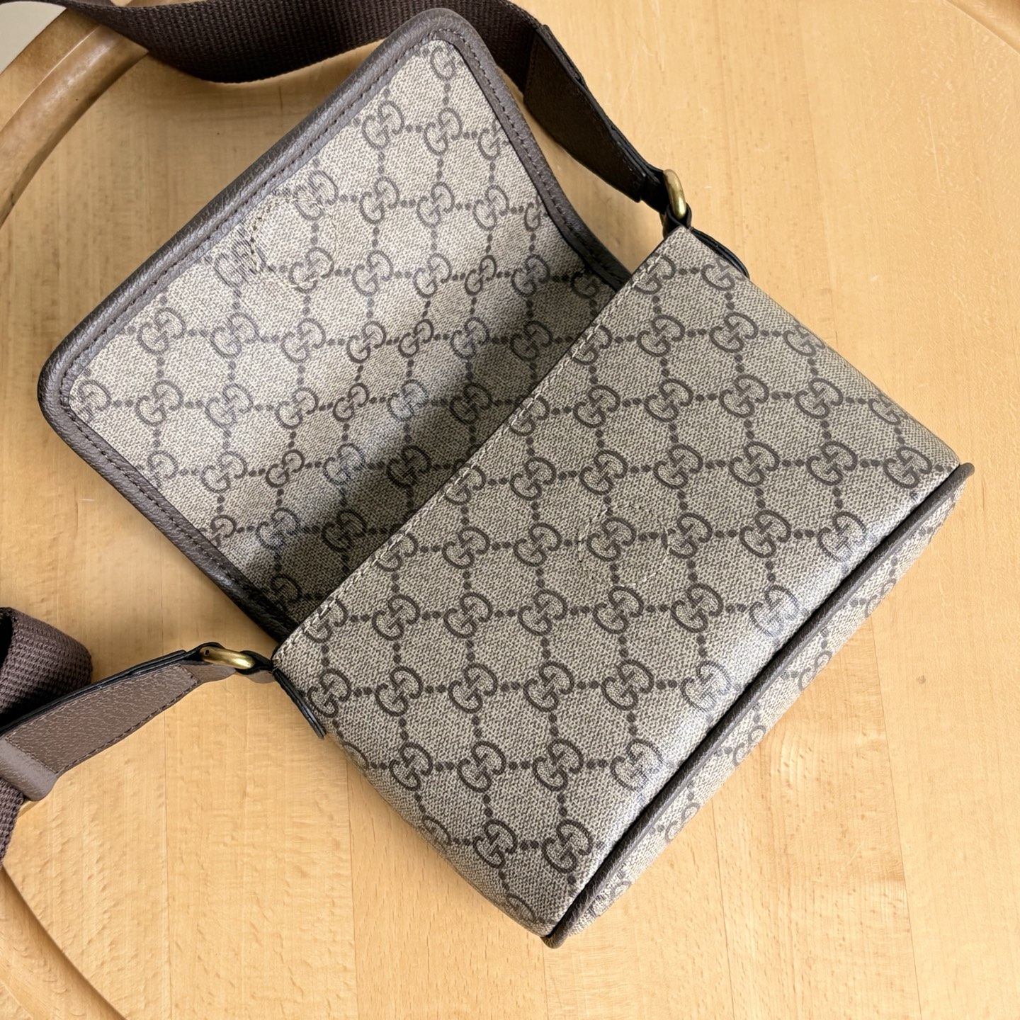 GUCCI OPHIDIA MINI BAG BEIGE AND DARK BROWN 18CM 838599 FAEOF 9745 - Image 5