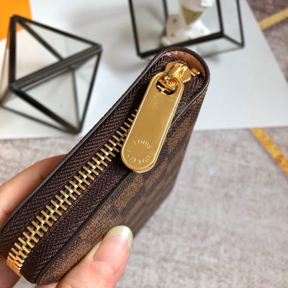 ICONIC SET: LOUIS VUITTON DAMIER EBENE NEVERFULL GM & ZIPPY WALLET DAMIER - Image 10
