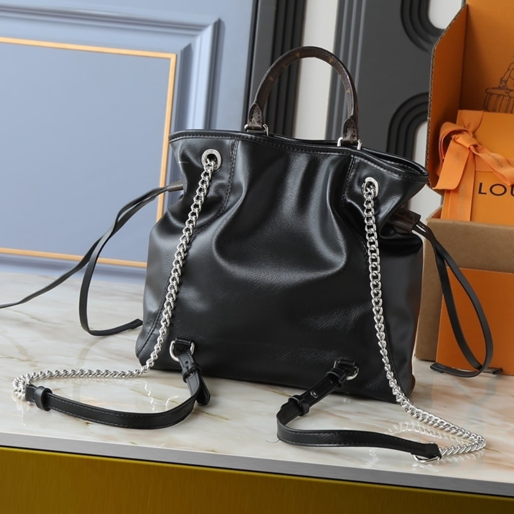 LOUIS VUITTON OFF DUTY BACKPACK VIBE BLACK 25CM M25522 - Image 4