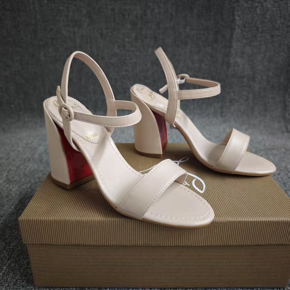 Alternative view of CHRISTIAN LOUBOUTIN MISS JANE 85 SANDAL BEIGE 1240672F608