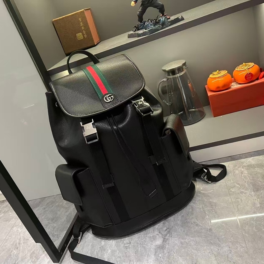 GUCCI OPHIDIA LARGE BACKPACK BLACK 46CM 839110 AAE6I 1071 - Image 3