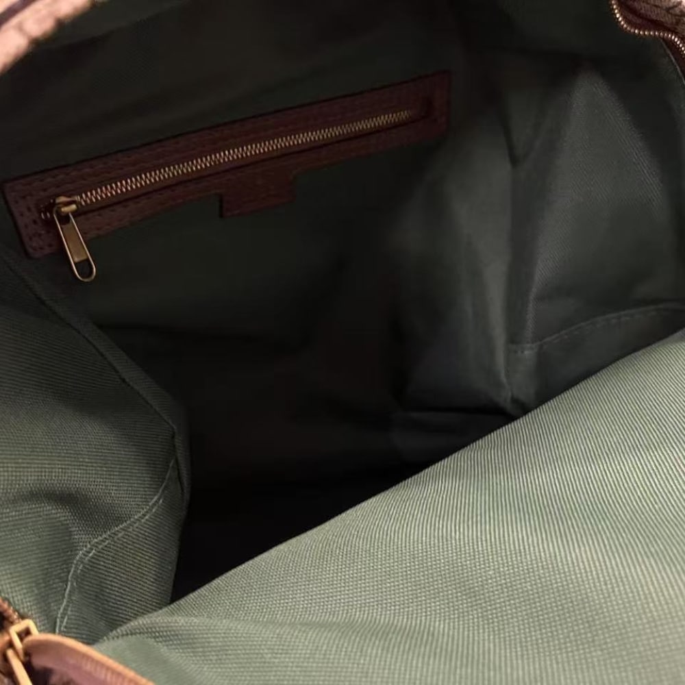 GUCCI OPHIDIA MEDIUM BACKPACK BEIGE AND DARK BROWN 41CM 834466 FAEOJ 9747 - Image 9