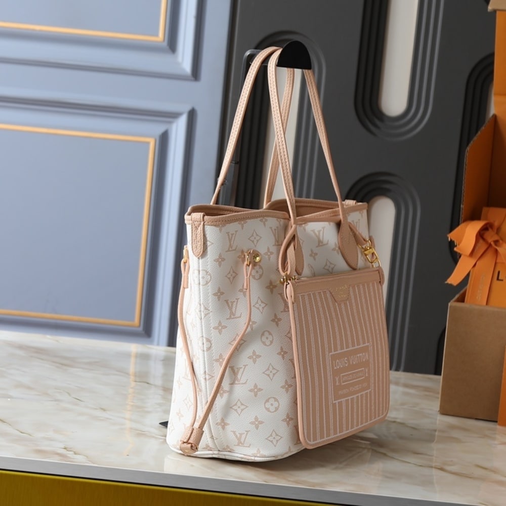 LOUIS VUITTON NEVERFULL INSIDE OUT MM MONOGRAM DUNE 31CM M25665 - Image 4