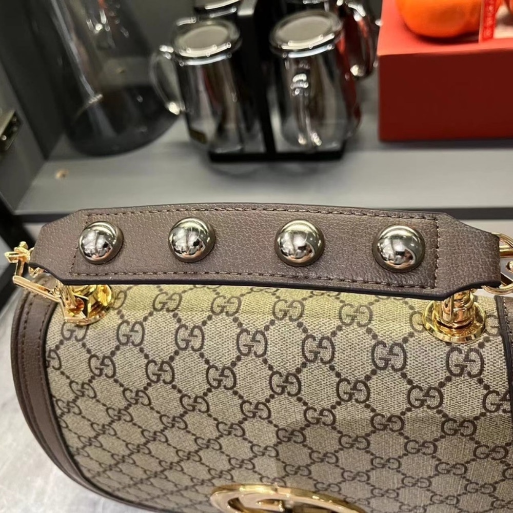 GUCCI BLONDIE MEDIUM TOP HANDLE BAG BEIGE AND EBONY 29CM 721172 96IWG 8745 - Image 5