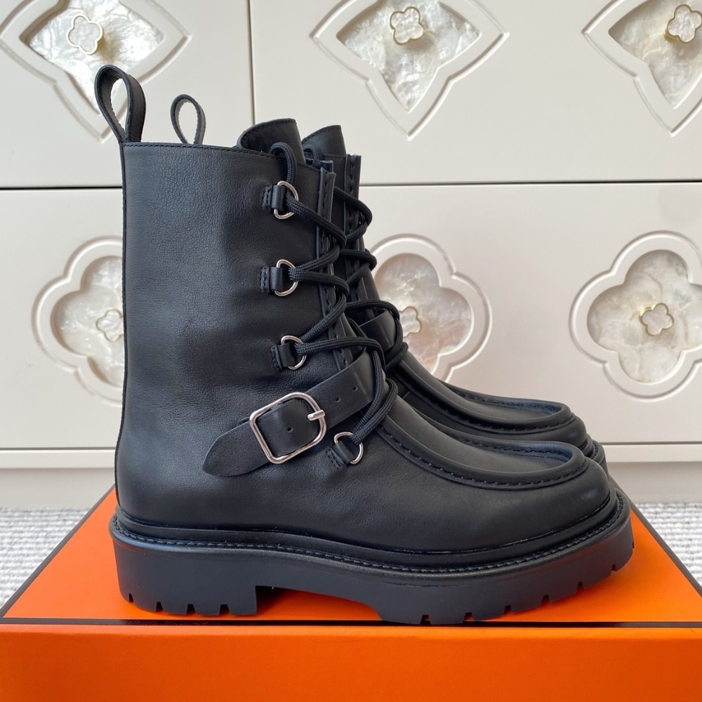 Alternative view of HERMES LAND ANKLE BOOT BLACK H252104Z 02350